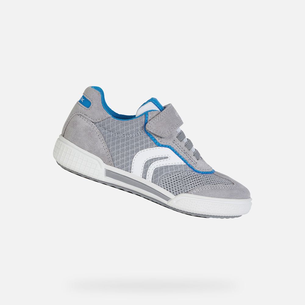 Geox Sneakers Grey Poseido - Geox Boys Shoes - XPBLFU385